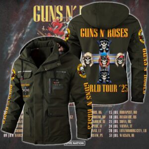Guns N' Roses Music Style Parka Jacket For Fans