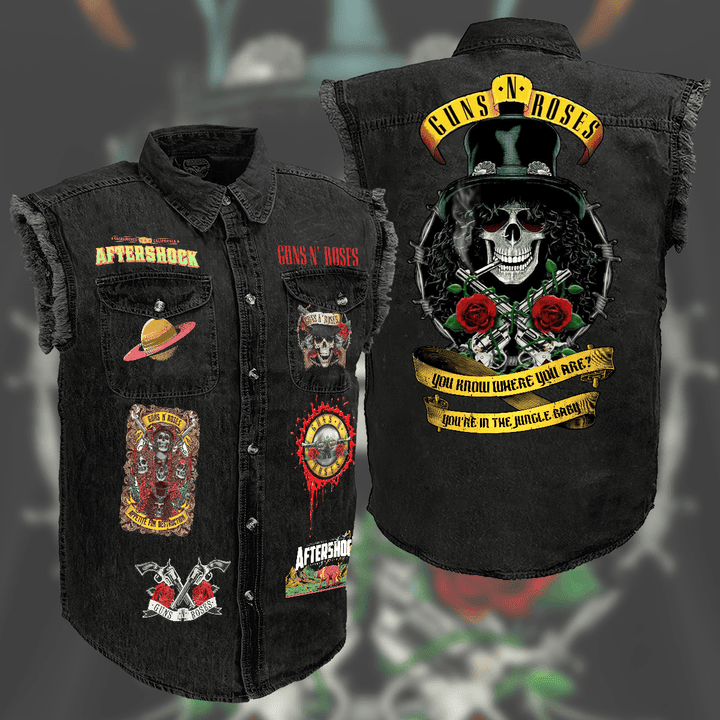 Guns N' Roses Music Style Sleeveless Jacket For Fans