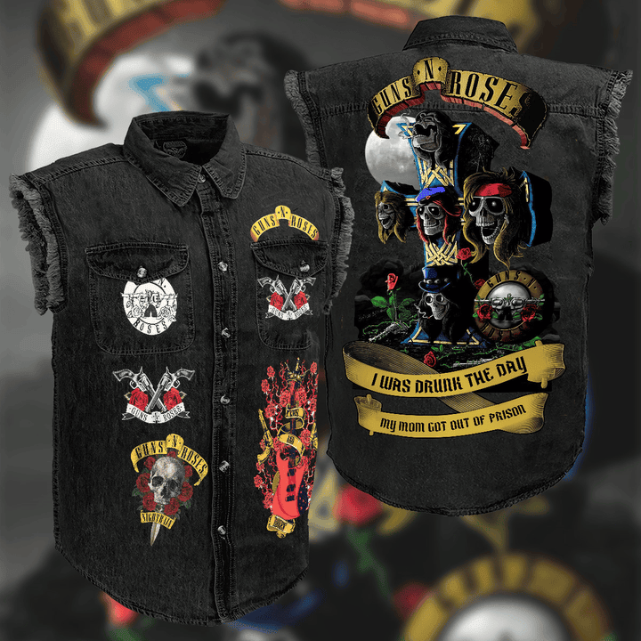 Guns N' Roses Music Style Sleeveless Jacket For Fans