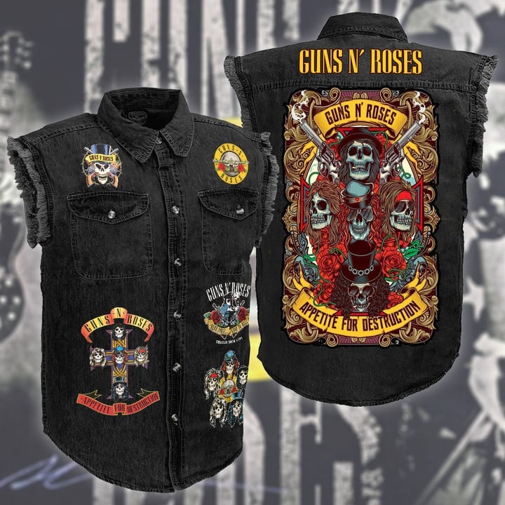 Guns N' Roses Music Style Sleeveless Jacket For Fans