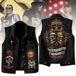 Guns N' Roses Music Style Sleeveless Jacket