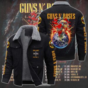 Guns N' Roses Music Style Thermal Cotton Jacket Prim For Fans