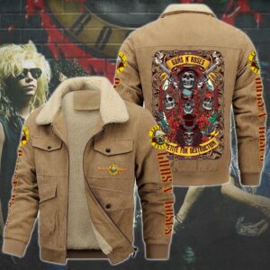 Guns N' Roses Music Style Thermal Cotton Jacket Prim For Fans