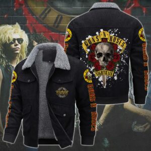 Guns N' Roses Music Style Thermal Cotton Jacket Prim For Fans