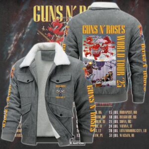 Guns N' Roses Music Style Thermal Cotton Jacket Prim For Fans