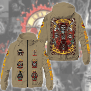 Guns N' Roses Music Style Windbreaker Jacket For Fans