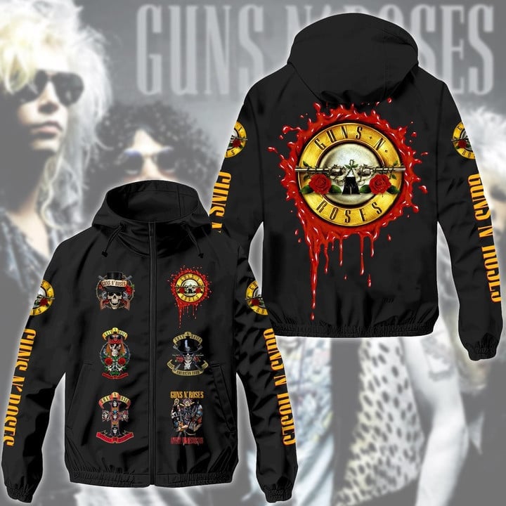 Guns N' Roses Music Style Windbreaker Jacket For Fans