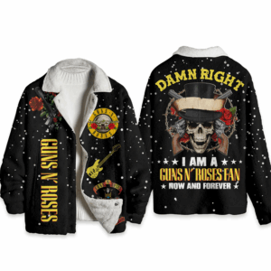 Guns N' Roses Rock Band Music Style Fleece Jacket For Fans