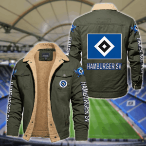 Hamburger SV Bundesliga Style Fleece Thermal Cotton Jacket For Fans