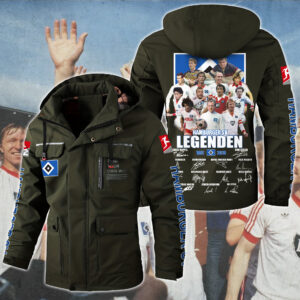 Hamburger SV Bundesliga Style Parka Jacket For Fans