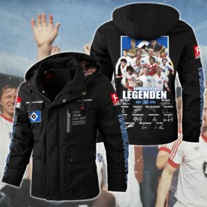 Hamburger SV Bundesliga Style Parka Jacket For Fans