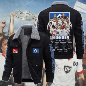 Hamburger SV Bundesliga Style Thermal Cotton Jacket Prim For Fans