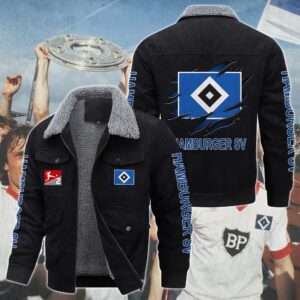 Hamburger SV Bundesliga Style Thermal Cotton Jacket Prim For Fans