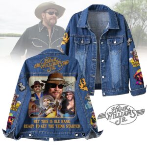 Hank Williams Jr. Music Denim Jacket Gift For Fans