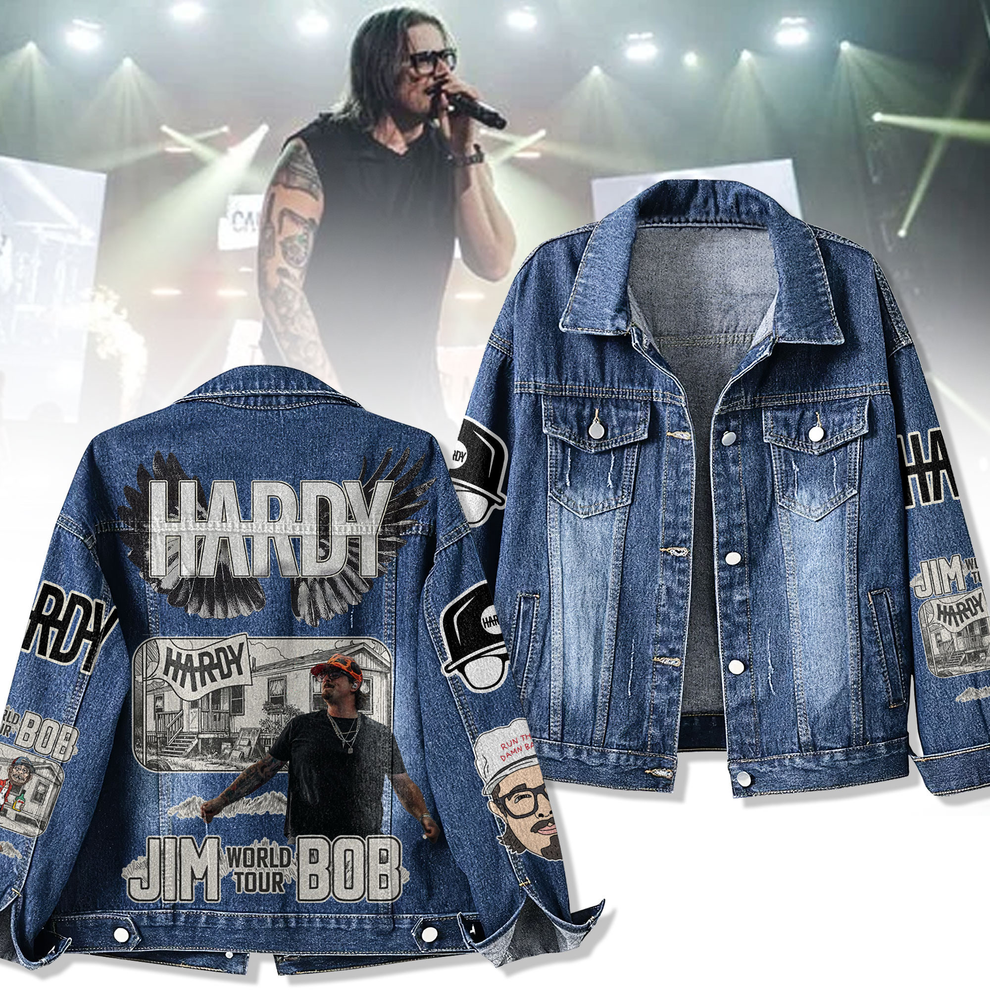 Hardy Music Denim Jacket Gift For Fans