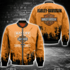 Harley-Davidson Car Style Bomber Jacket For Fans