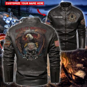 Harley-Davidson Car Style Leather Jacket For Fans