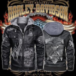 Harley-Davidson Car Style Leather Jacket For Fans