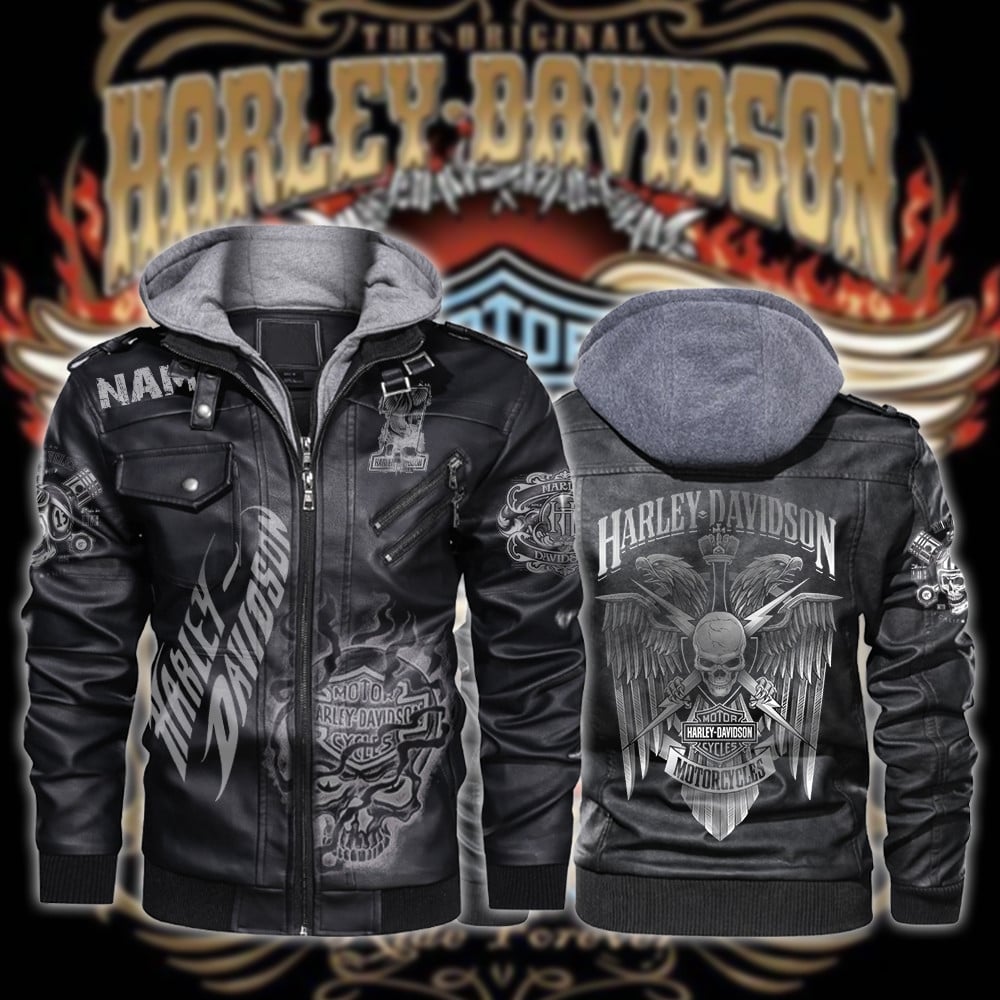 Harley-Davidson Car Style Leather Jacket For Fans