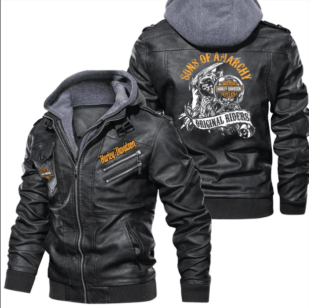 Harley-Davidson Car Style Leather Jacket For Fans
