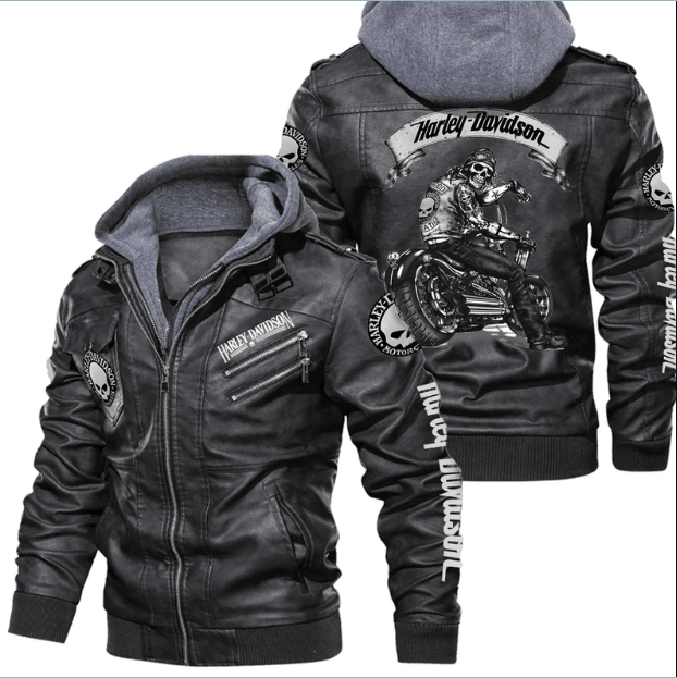 Harley-Davidson Car Style Leather Jacket For Fans