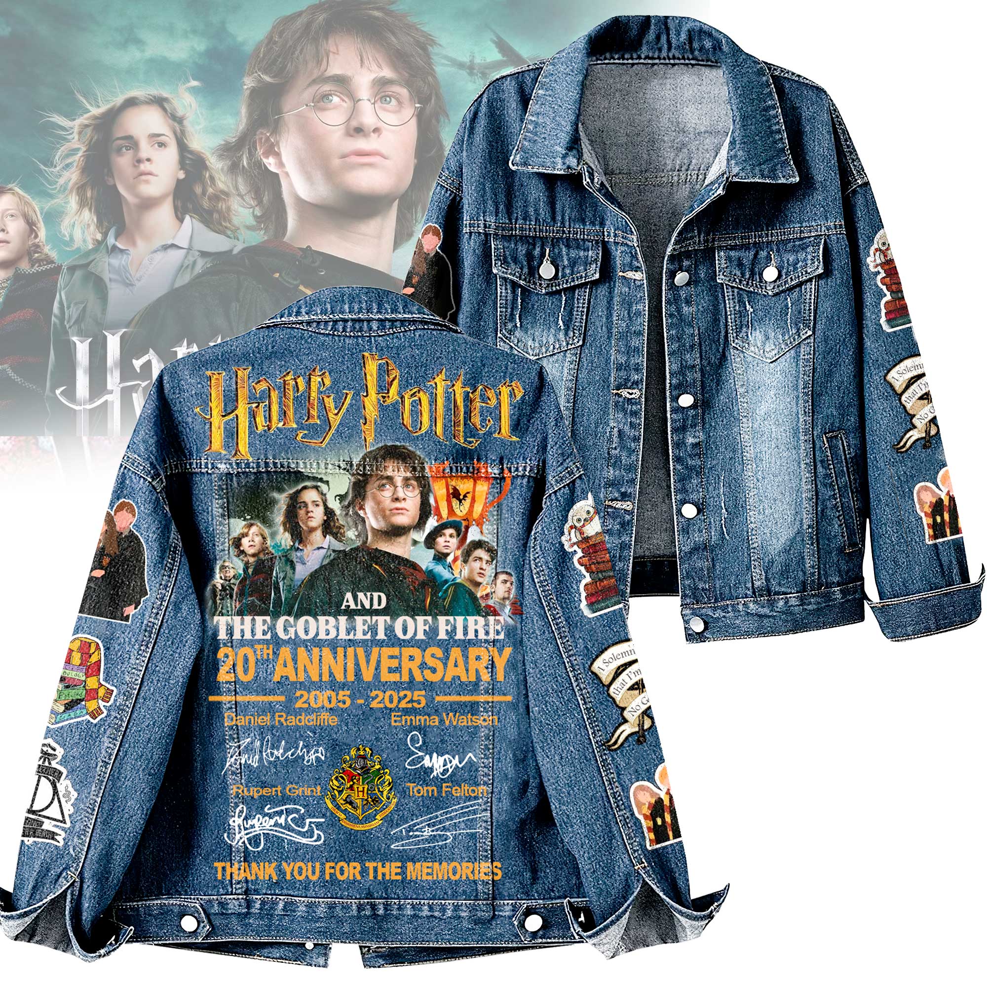 Harry Potter Movies Denim Jacket Gift For Fans