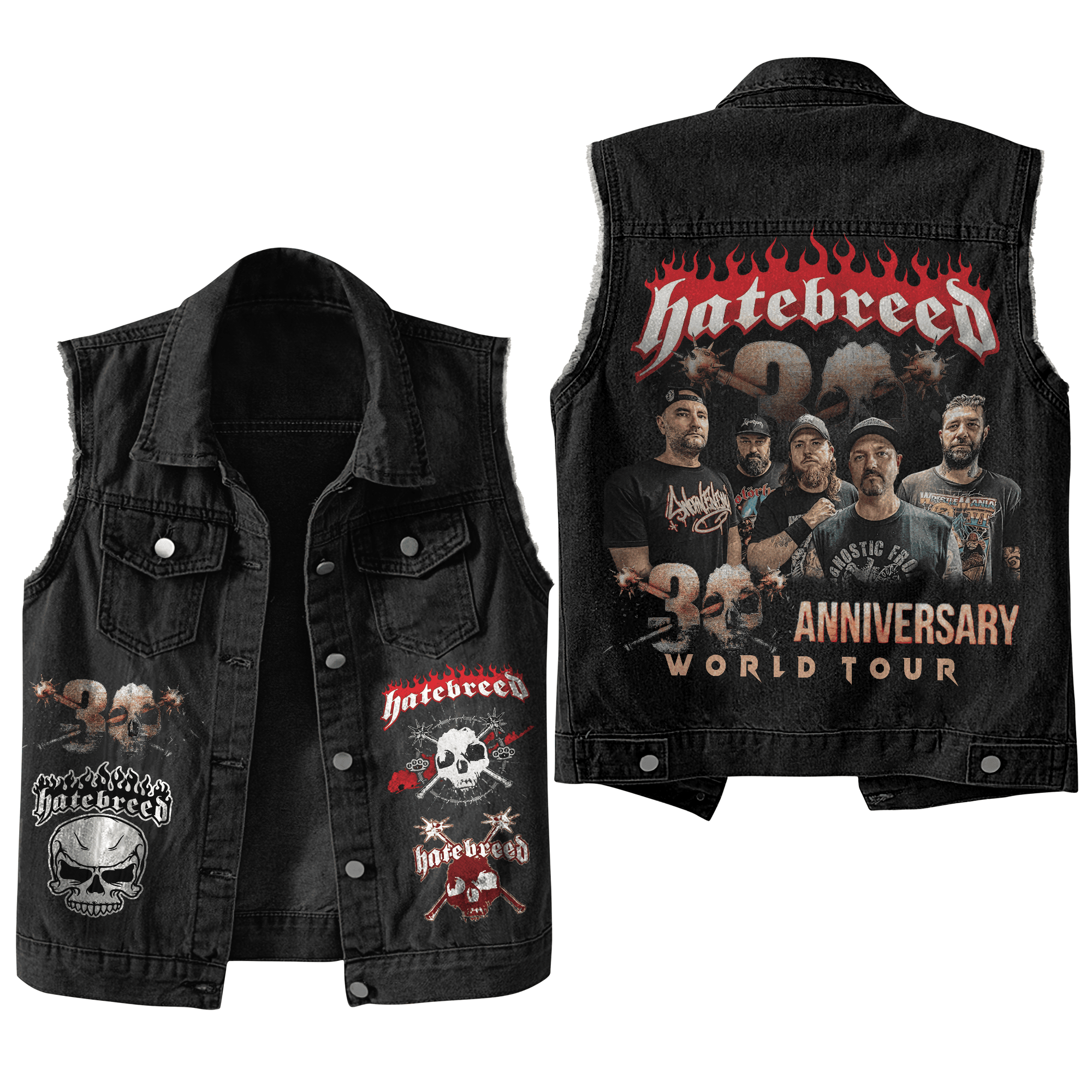 Hatebreed Music Style Sleeveless Jacket For Fans
