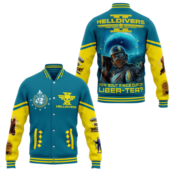 Helldivers Games Style Baseball Jacket For Fans