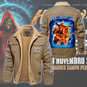 Helloween Music Style Fleece Thermal Cotton Jacket For Fans
