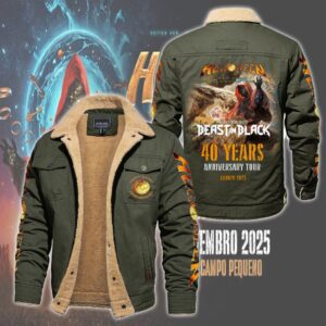 Helloween Music Style Fleece Thermal Cotton Jacket For Fans
