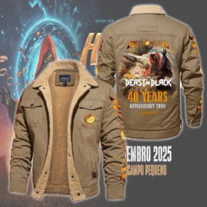 Helloween Music Style Fleece Thermal Cotton Jacket For Fans