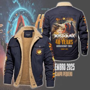 Helloween Music Style Fleece Thermal Cotton Jacket For Fans