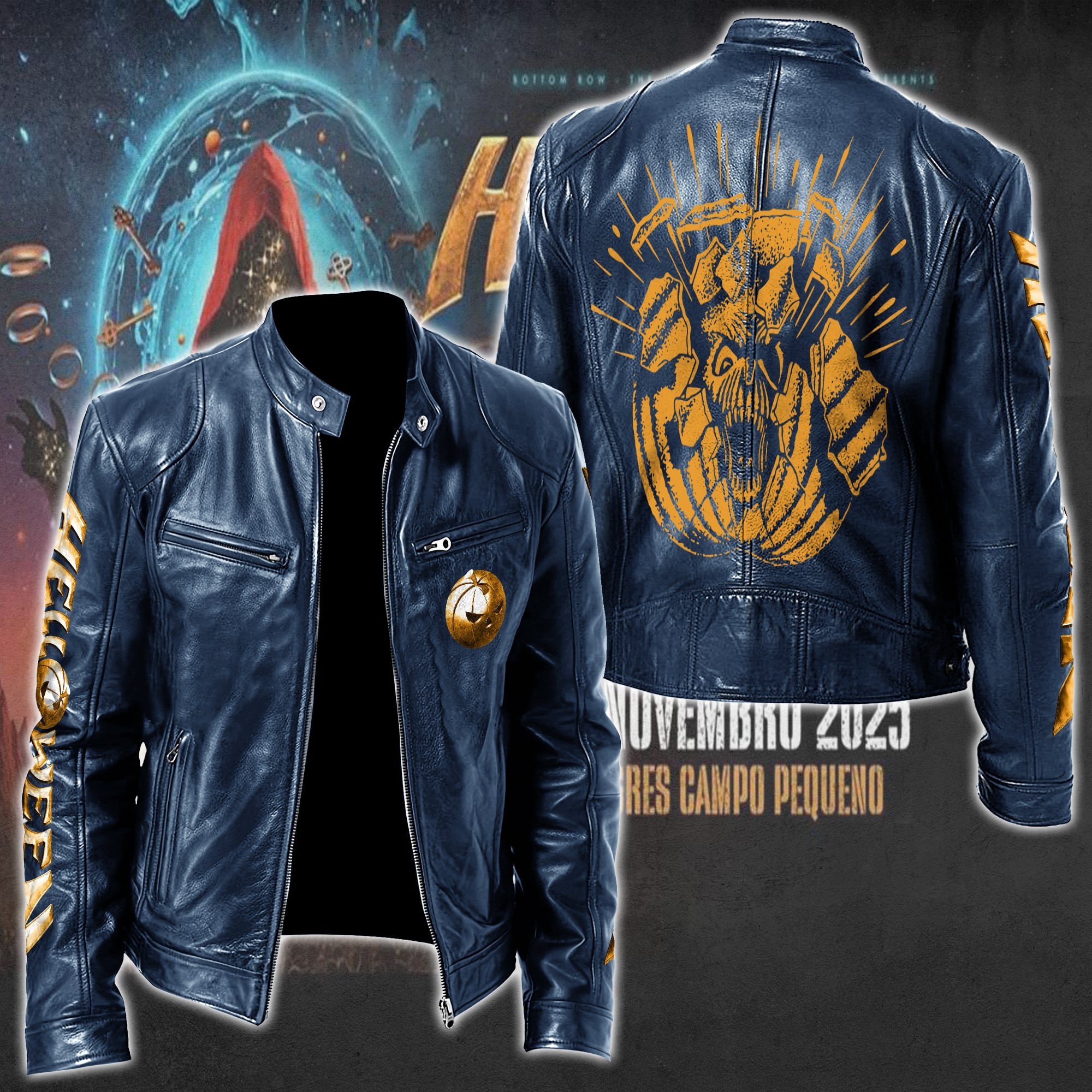 Helloween Music Style Leather Jacket For Fans