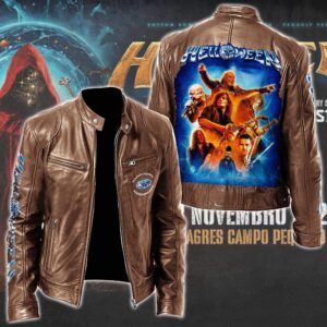 Helloween Music Style Leather Jacket For Fans