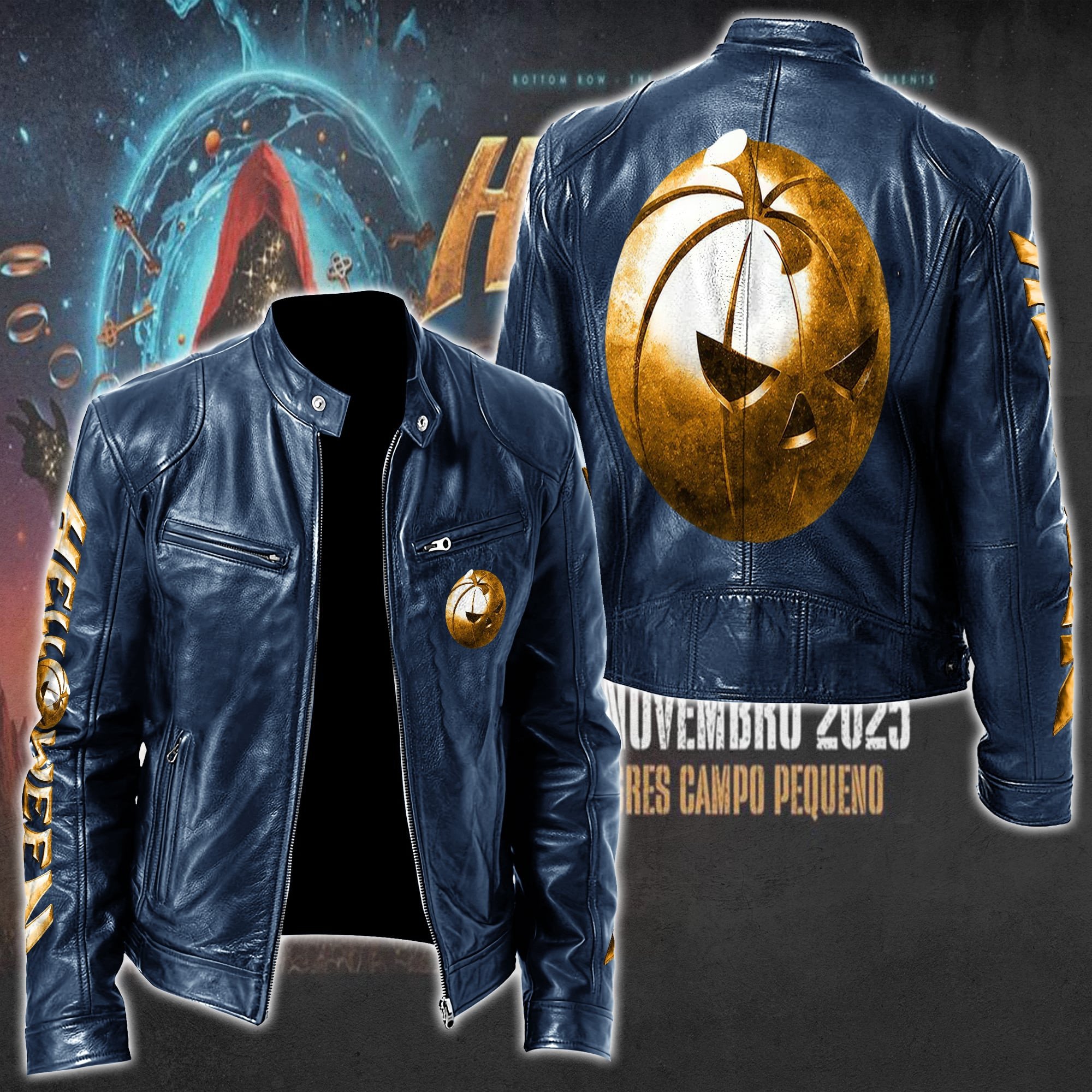 Helloween Music Style Leather Jacket For Fans