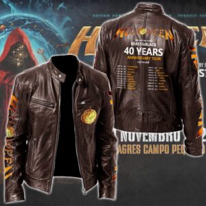 Helloween Music Style Leather Jacket For Fans