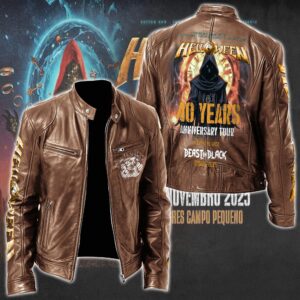 Helloween Music Style Leather Jacket For Fans