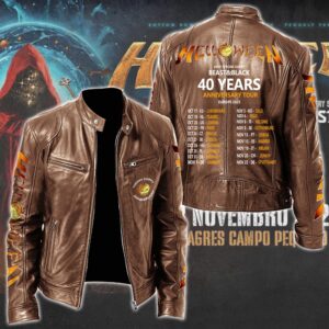 Helloween Music Style Leather Jacket For Fans