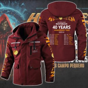 Helloween Music Style Parka Jacket For Fans