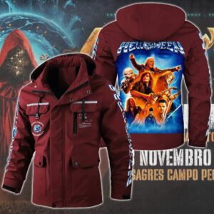 Helloween Music Style Parka Jacket For Fans