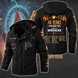 Helloween Music Style Parka Jacket For Fans