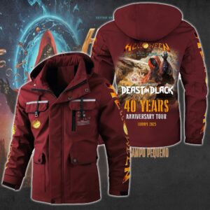 Helloween Music Style Parka Jacket For Fans