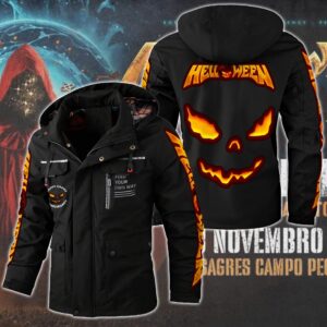 Helloween Music Style Parka Jacket For Fans