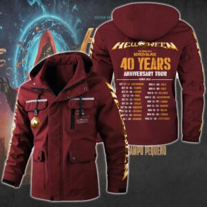 Helloween Music Style Parka Jacket For Fans