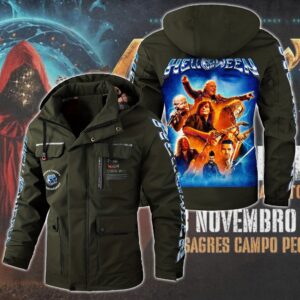 Helloween Music Style Parka Jacket For Fans