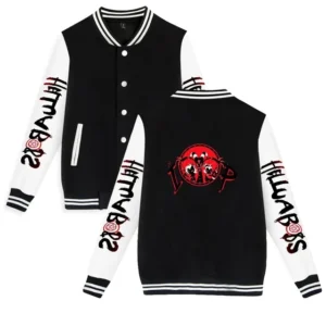 Helluva Boss Style Baseball Jacket For Fans