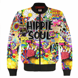 Hippie Style Bomber Jacket For Fans