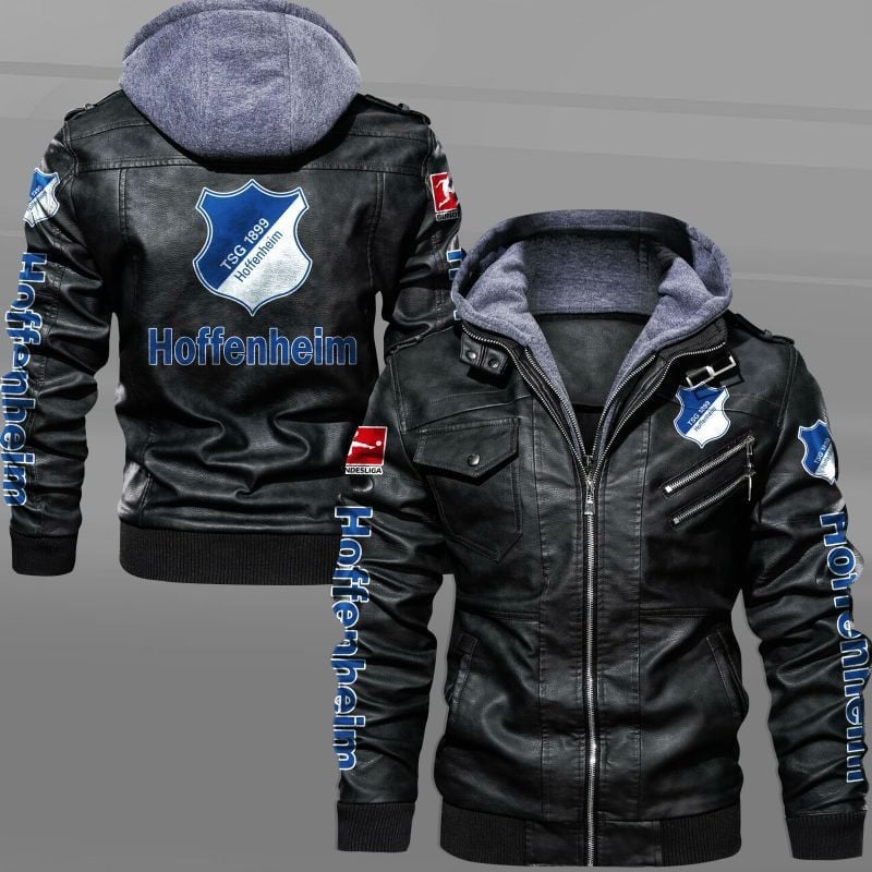 Hoffenheim FC Bundesliga Style Leather Jacket For Fans
