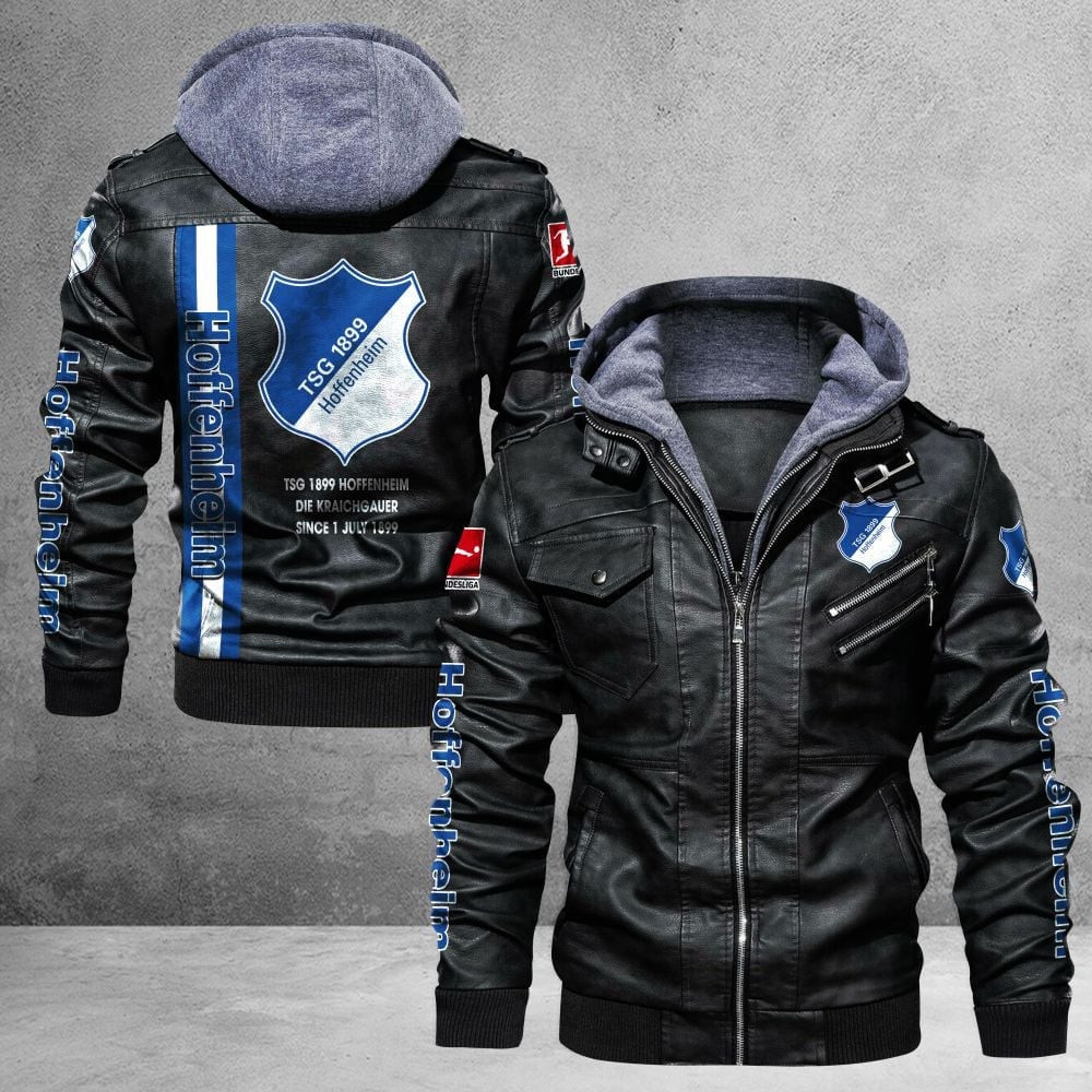 Holstein Kiel Bundesliga Style Leather Jacket For Fans