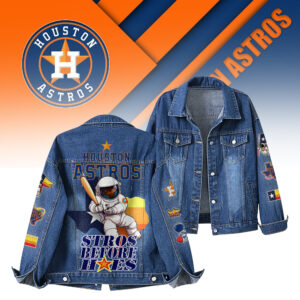 Houston Astros MLB Denim Jacket Gift For Fans